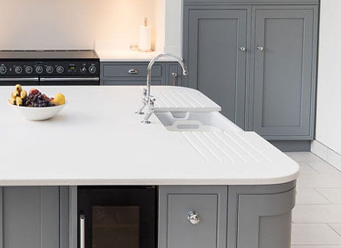 Solid Surface White Worktops